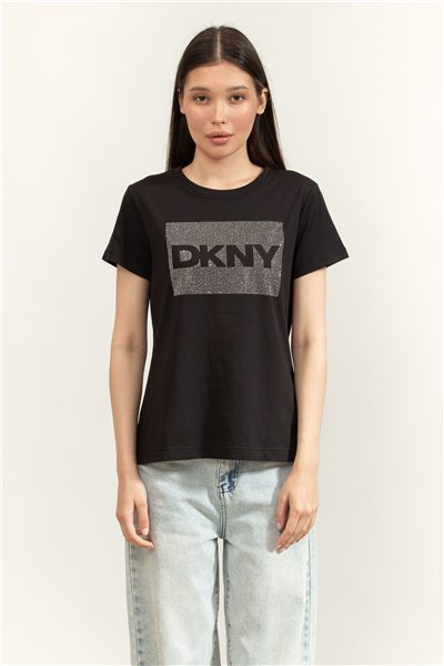 DKNY Dkny Box Rhinestone Kadın Bluz