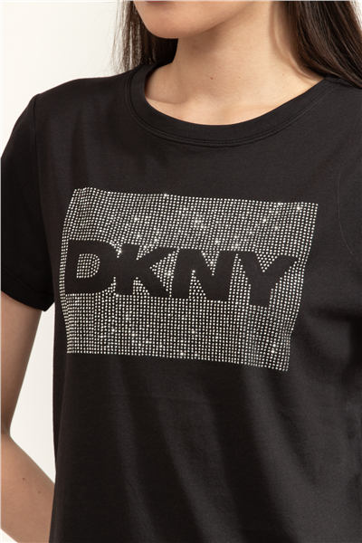 DKNY Dkny Box Rhinestone Kadın Bluz