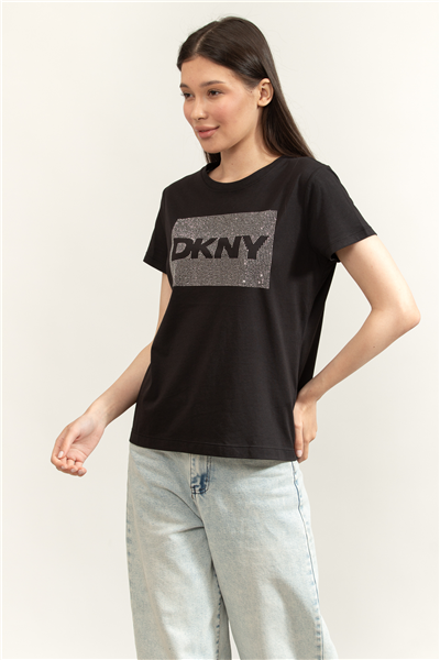 DKNY Dkny Box Rhinestone Kadın Bluz