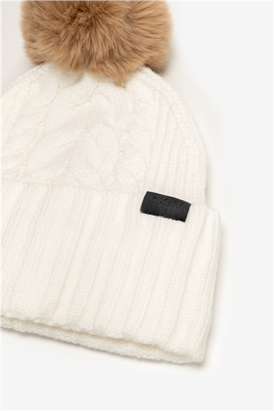 DKNY Dkny Cable Ff Pom Ht Kadın Şapka