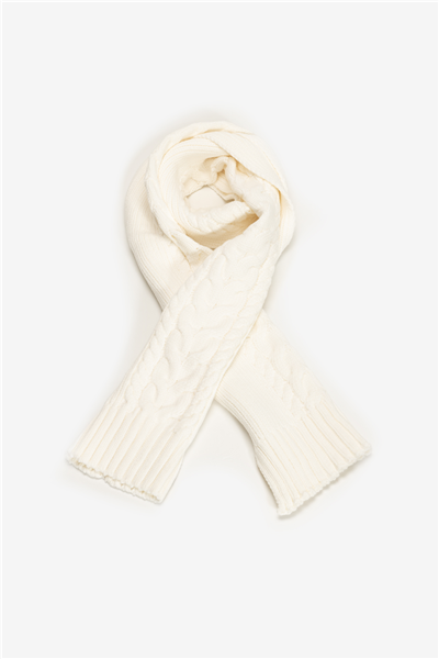 DKNY Dkny Cable Scarf Kadın Atkı Fil Dişi