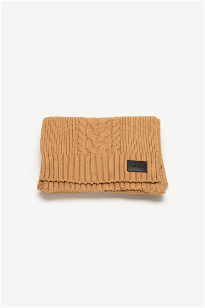 DKNY Dkny Cable Scarf Kadın Atkı Kahverengi