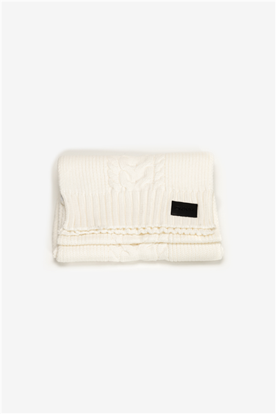DKNY Dkny Cable Scarf Kadın Atkı Fil Dişi