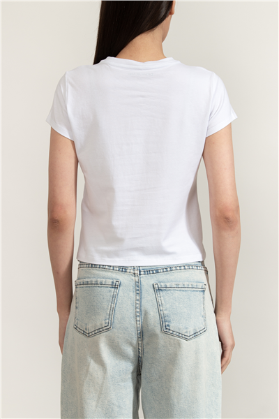 DKNY Dkny Rhinestone Logo Kadın Gömlek