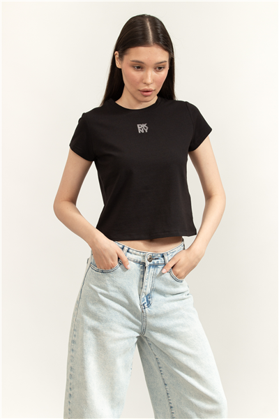 DKNY Dkny Rhinestone Logo Kadın Gömlek