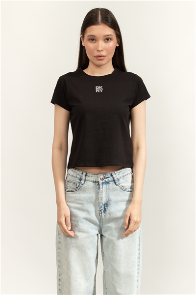 DKNY Dkny Rhinestone Logo Kadın Gömlek