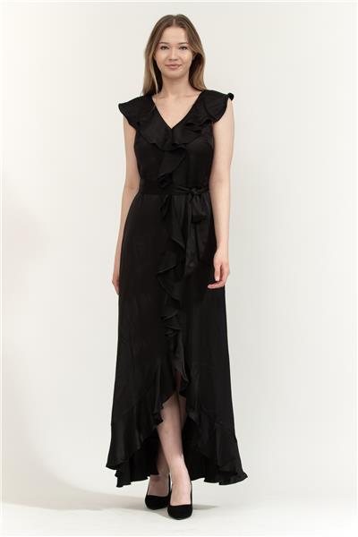 DKNY Double V Gown With F Kadın Elbise