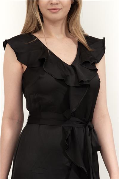 DKNY Double V Gown With F Kadın Elbise