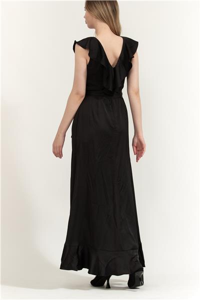 DKNY Double V Gown With F Kadın Elbise