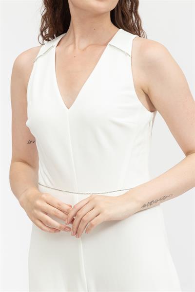 DKNY Double V Neck Kadın Elbise