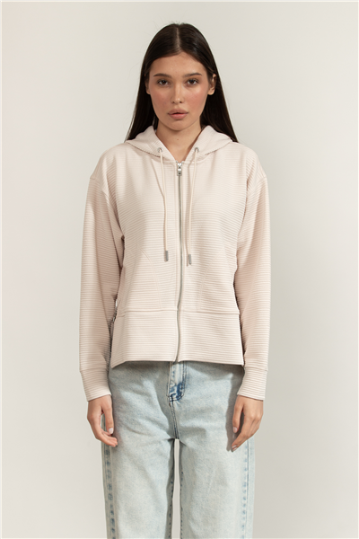 DKNY Full Zip H/D W/Pkts Kadın Hırka