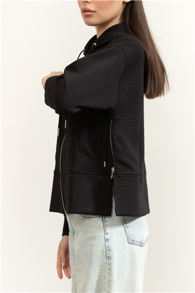 DKNY Full Zip H/D W/Pkts Kadın Hırka