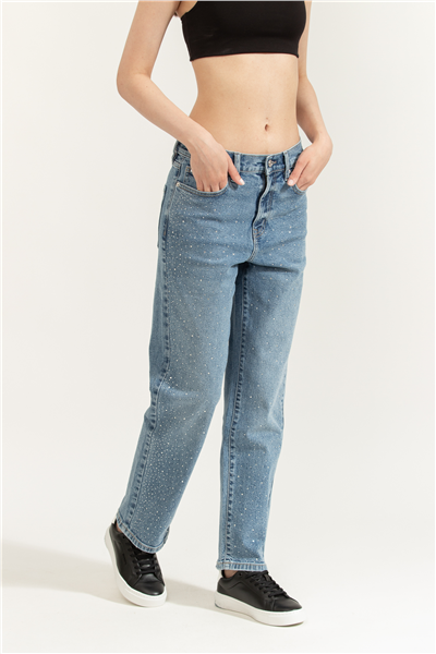 DKNY High Rise Classic St Kadın Jean Pantolon