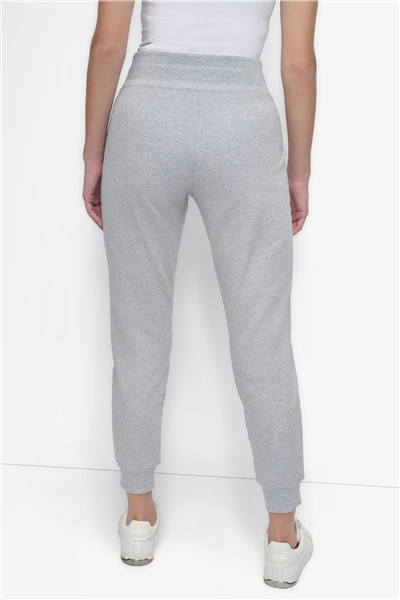 DKNY Kadın 2-Tone DC Cuff Jogge Jogger Pantolon Gri