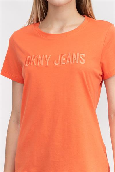 DKNY Kadın Bisiklet Yaka T-Shirt