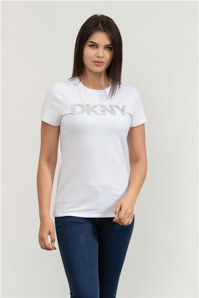 DKNY Kadın Bisiklet Yaka T-Shirt