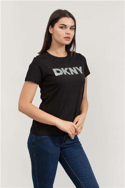 DKNY Kadın Bisiklet Yaka T-Shirt