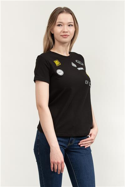 DKNY Kadın Bisiklet Yaka T-Shirt