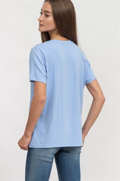 DKNY Kadın Bisiklet Yaka T-Shirt