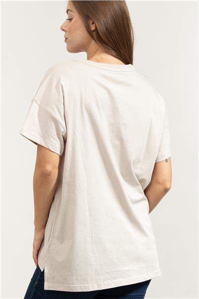 DKNY Kadın Bisiklet Yaka T-Shirt