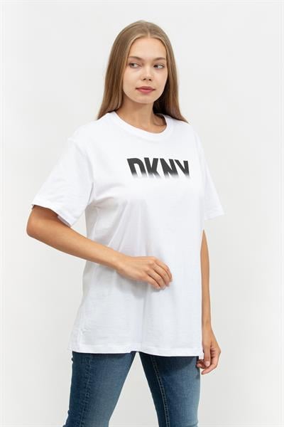 DKNY Kadın Bisiklet Yaka T-Shirt