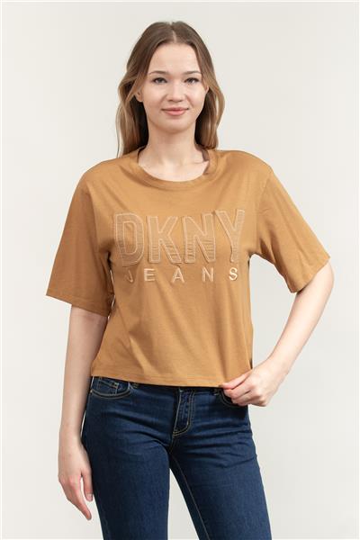 DKNY Kadın Bisiklet Yaka T-Shirt