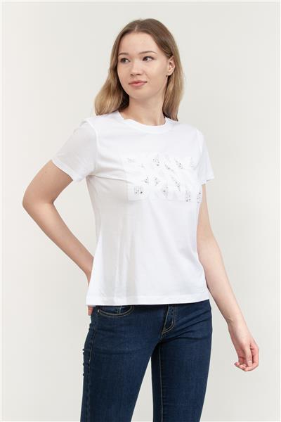 DKNY Kadın Bisiklet Yaka T-Shirt