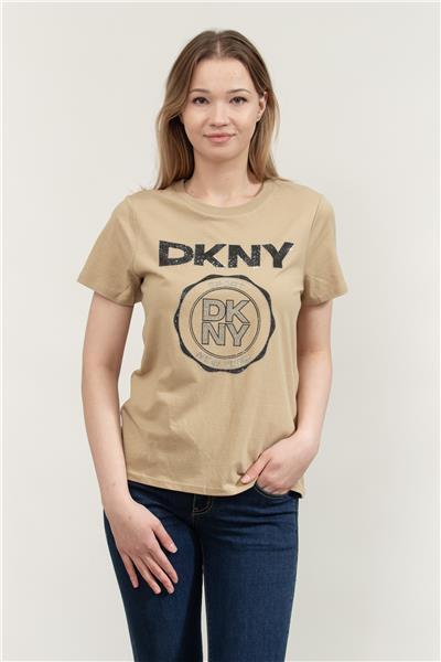 DKNY Kadın Bisiklet Yaka T-Shirt