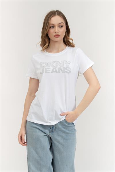 DKNY Kadın Bisiklet Yaka T-Shirt