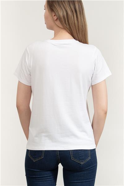 DKNY Kadın Bisiklet Yaka T-Shirt