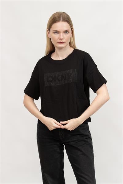 DKNY Kadın Bisiklet Yaka T-Shirt