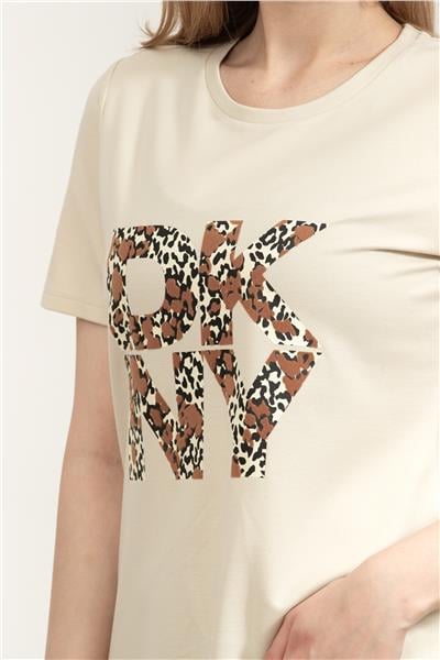 DKNY Kadın Bisiklet Yaka T-Shirt