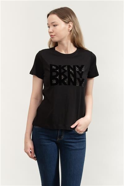DKNY Kadın Bisiklet Yaka T-Shirt