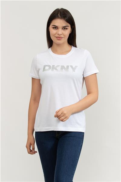 DKNY Kadın Bisiklet Yaka T-Shirt