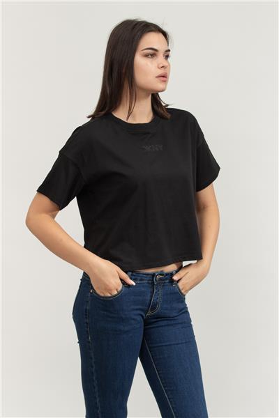 DKNY Kadın Bisiklet Yaka T-Shirt