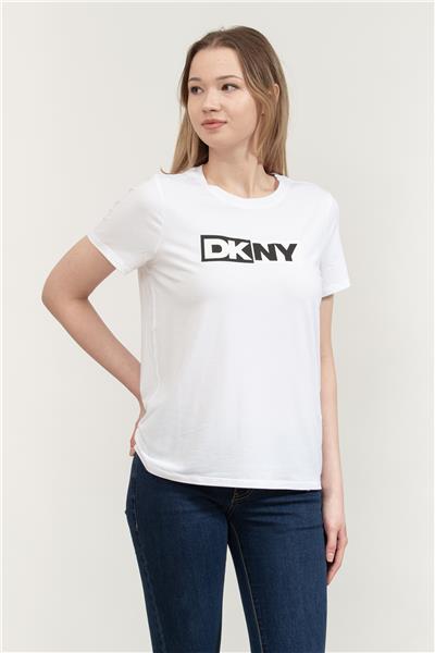 DKNY Kadın Bisiklet Yaka T-Shirt