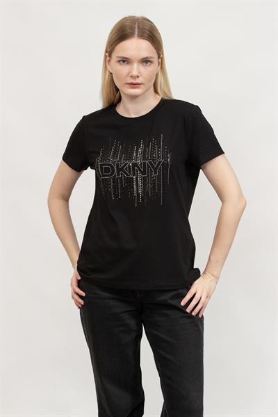 DKNY Kadın Bisiklet Yaka T-Shirt