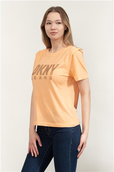 DKNY Kadın Bisiklet Yaka T-Shirt