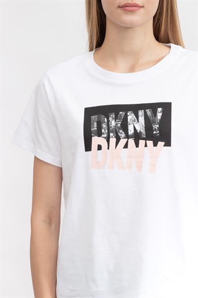 DKNY Kadın Bisiklet Yaka T-Shirt
