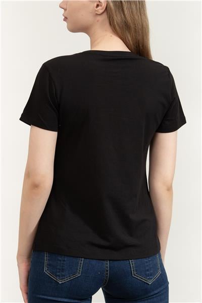 DKNY Kadın Bisiklet Yaka T-Shirt