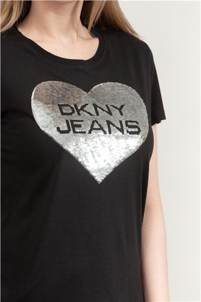 DKNY Kadın Bisiklet Yaka T-Shirt