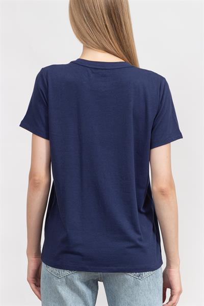 DKNY Kadın Bisiklet Yaka T-Shirt