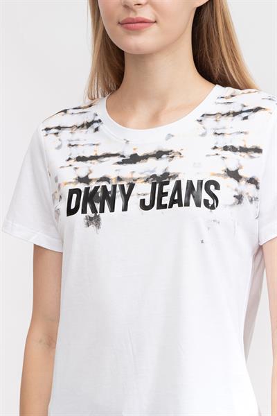 DKNY Kadın Bisiklet Yaka T-Shirt