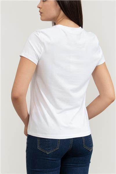DKNY Kadın Bisiklet Yaka T-Shirt