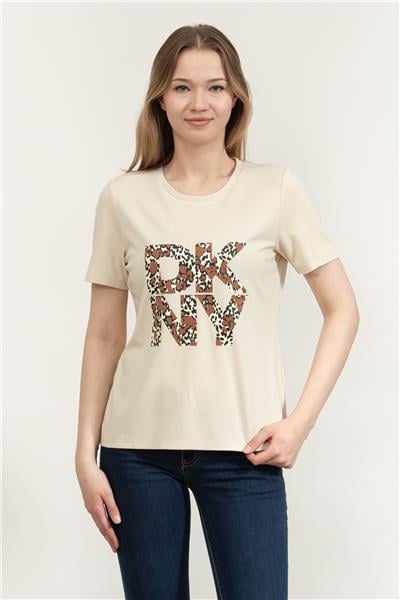 DKNY Kadın Bisiklet Yaka T-Shirt