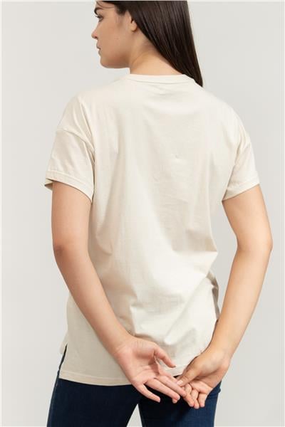 DKNY Kadın Bisiklet Yaka T-Shirt