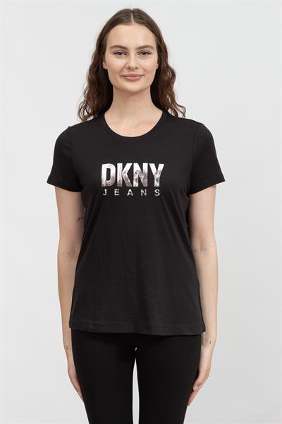 DKNY Kadın Bisiklet Yaka T-Shirt