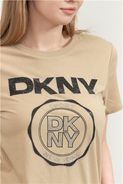 DKNY Kadın Bisiklet Yaka T-Shirt