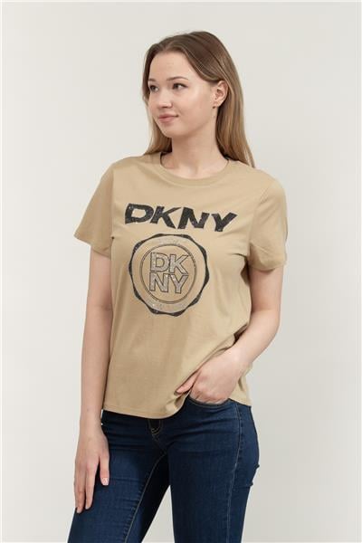 DKNY Kadın Bisiklet Yaka T-Shirt