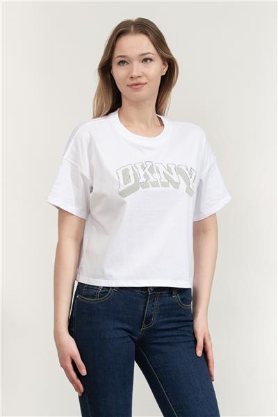 DKNY Kadın Bisiklet Yaka T-Shirt